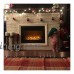 28.5" Embedded Fireplace Electric Insert Heater Glass View Log Flame Remote Home - B0791GP95L